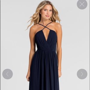 Bill Levkoff bridesmaid dress 1405 navy size 6